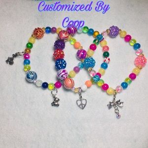 I call her candy girl. Multi colored beaded set.